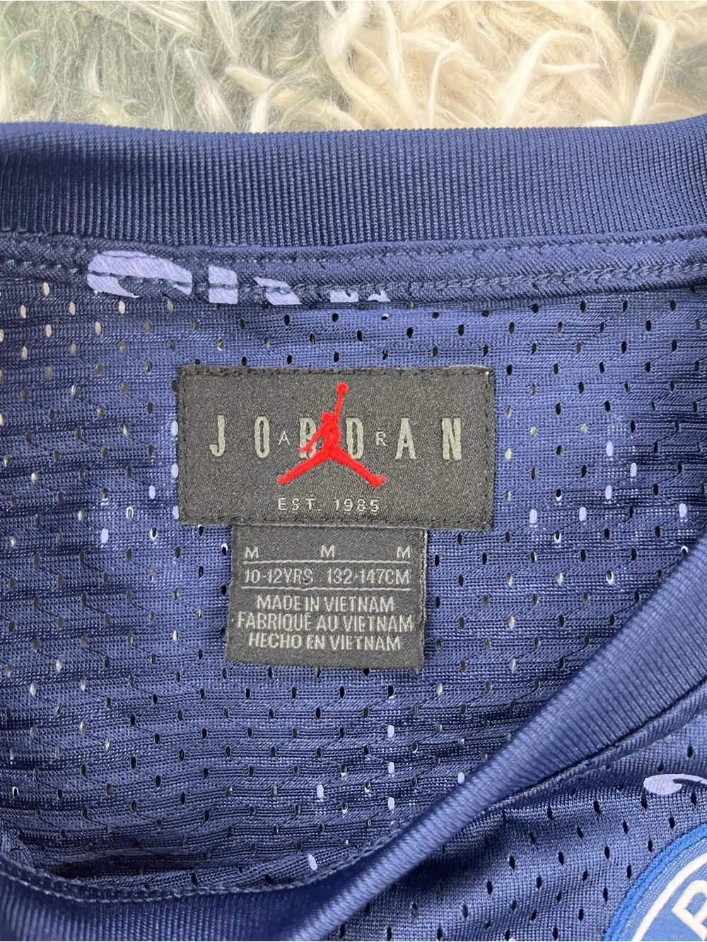 Jordan Nike Kids Boys Paris Saint-Germain Statement Navy Jersey Size M 10-12yrs